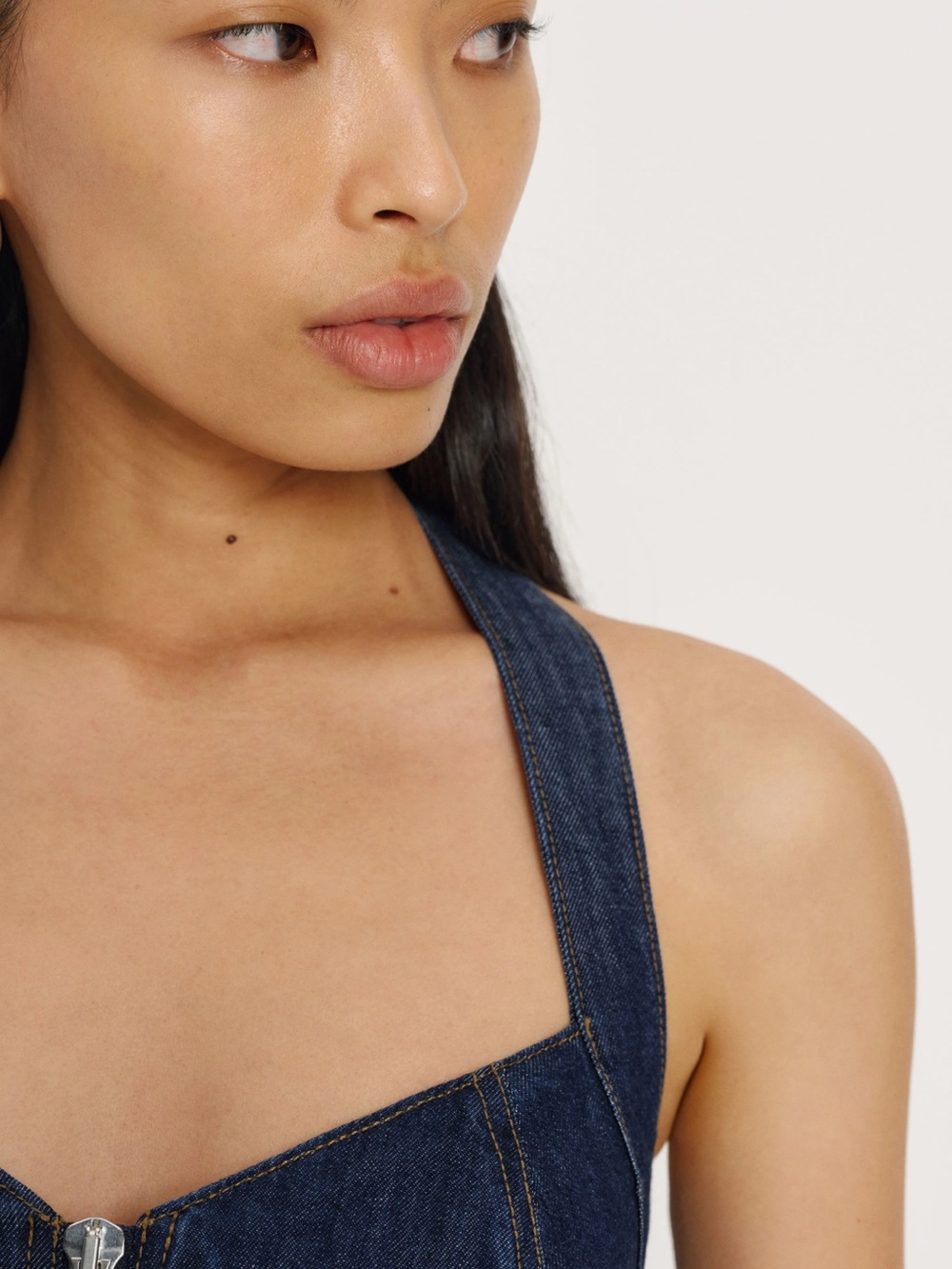 Reformation Kessie Denim Top - Picture 3 of 6